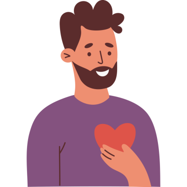 Elinde Yüreği olan Sakallı Adam