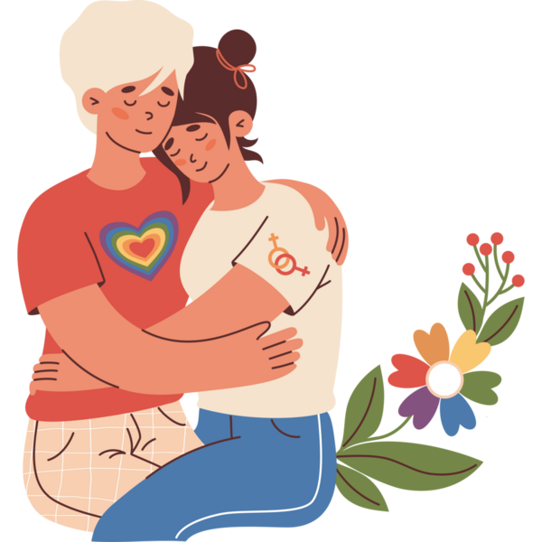 Mutlu lezbiyen çift. Gurur Ayı