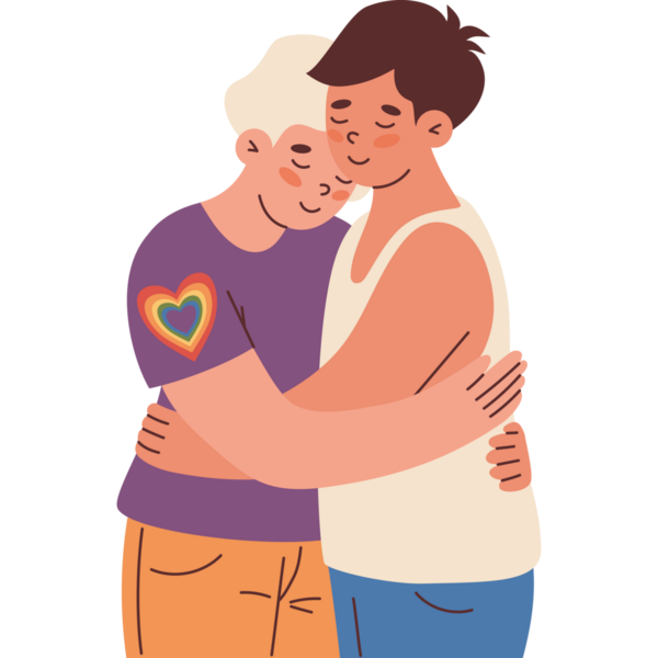 Eşcinsel bir çift. LGBTQ topluluğu