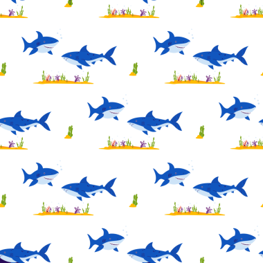 Su altı Kusursuz Düzen. İki Köpek Balığı Yosun ve Sandy Deniz Yatağı ile Vahşi Hayvanlar