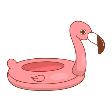 Pembe Şişirilebilir Flamingo Yüzen Yapıştırıcı