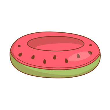 Plaj karpuzu etiketi.