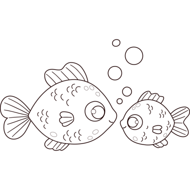 Kabarcıklı Şirin Büyük ve Küçük Balıklar