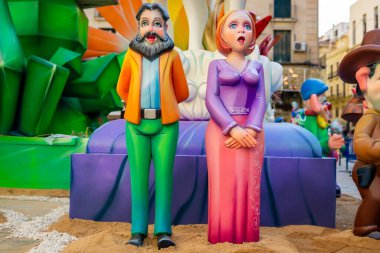 24 Haziran 2023 - Alicante, İspanya. Fogueres festivalinde 