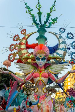 24 Haziran 2023 - Alicante, İspanya. Fogueres festivalinde 