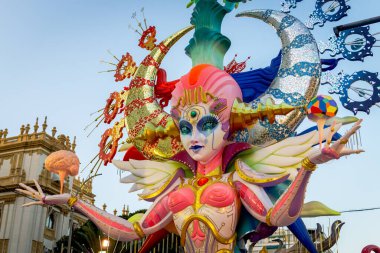 24 Haziran 2023 - Alicante, İspanya. Fogueres festivalinde 