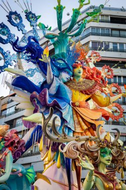 24 Haziran 2023 - Alicante, İspanya. Fogueres festivalinde 