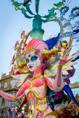 24 Haziran 2023 - Alicante, İspanya. Fogueres festivalinde 