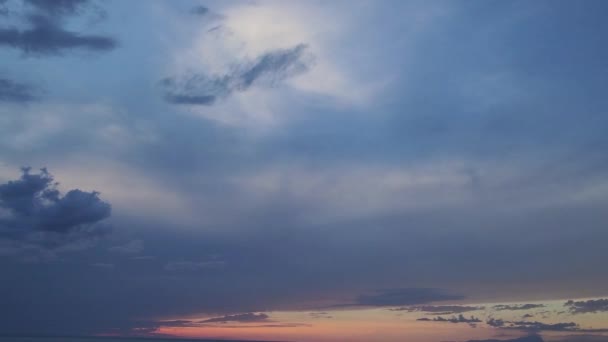 Time Lapse Dark Light Clouds Beautiful Magical Sky Loop Multi — стокове відео