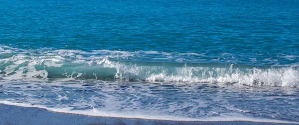 Blue Ocean Wave. Deep Blue Ocean Panorama.
