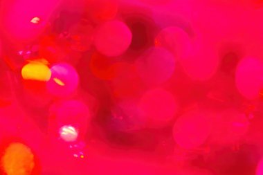 Christmas Background. Full Frame Shot Of Defocused Lights. Defocused Image Of Christmas Lights.