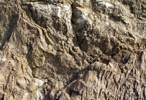 作为背景纹理的岩石或石材表面 石材背景 石墙背景 粗糙质感 石材的脆性和纹理表面 岩石的自然特征 — 图库照片