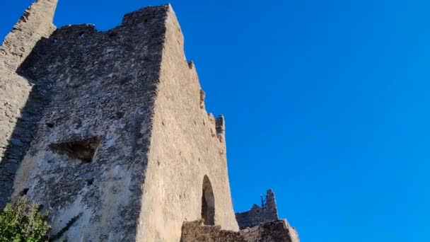 Der Turm Von Isola Cirella Tyrrhenischen Meer Europa Italien Kalabrien — Stockvideo