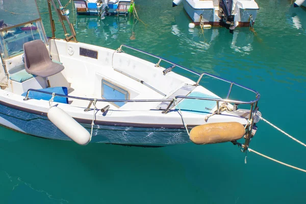 Vecchia Barca Pesca Nel Porto Barca Nel Porto Calabria Italia — Foto Stock