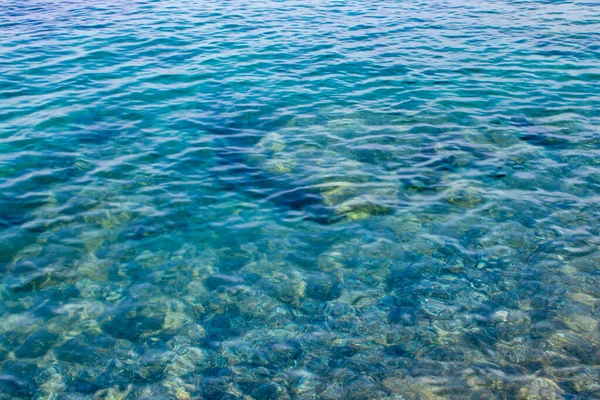 Schöner Sandstrand Und Weiche Blaue Ozeanwelle Ruhe Strand Einem Ökologisch — Stockfoto