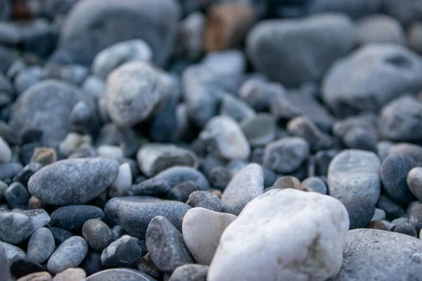 Pebbles Praia Pequenas Pedras Marinhas Cascalho Contexto Texturas — Fotografia de Stock