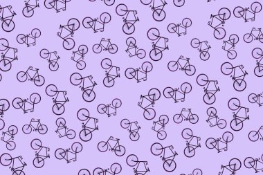 Bisikletler, tekstil desenleri. Spor, gençlik geçmişi.