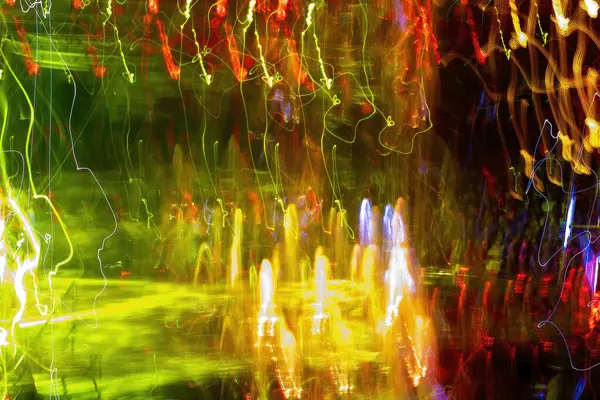 Explosion of colored lights, abstract zigzags, design for poster, banner.