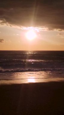 Fantastic Sunset View From the Ocean. Travel Concept. Picturesque Places. Beautiful Italy, Calabria.