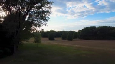Drone View. Nuremberg, Almanya 'daki Yeşil Park' ın Hava Aracı Güzel Manzarası.