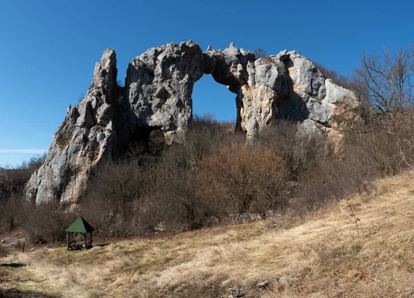 Kamienny Most Jako Zjawisko Przyrodnicze Miejscowości Kremine Koło Banja Luki — Zdjęcie stockowe