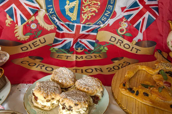 Londra İngiltere 6 Mayıs 2023 Kral Charles Coronation sokak partisi kutlamaları