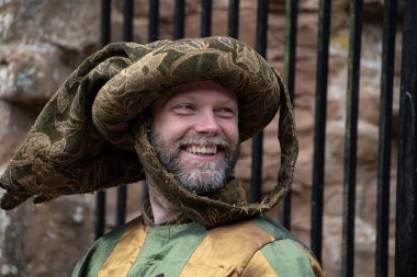 Kenilworth İngiltere 29 Temmuz 2023 Kenilworth kale mızrak dövüşü şövalyesi 