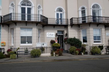Tenby South Beach turizm merkezi Pembrokeshire Wales