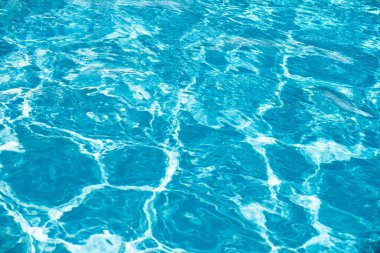 Yüzme havuzunda su, yüksek çözünürlüklü arka plan. Dalga soyut veya dalgalı su dokusu