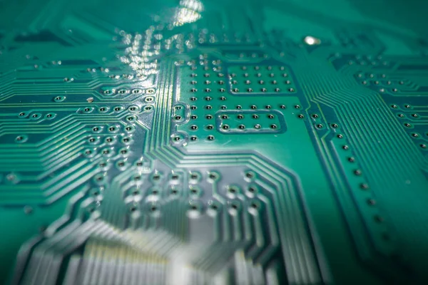 Fondo Tecnológico Con Placa Circuito Tecnología Electrónica Hardware Informático Chip — Foto de Stock