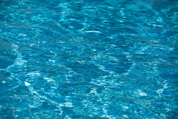 Abstract Rimpelgolf Helder Turquoise Wateroppervlak Zwembad Blauwe Watergolf Voor Achtergrond — Stockfoto