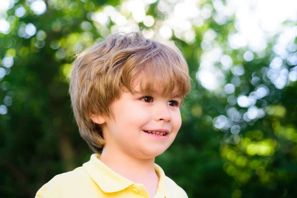 Portrait Little Boy Concept Kids Face Close Head Shoot Children — Stock Photo, Image