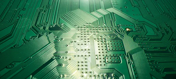 Technologische Achtergrond Met Printplaat Elektronische Computer Hardware Technologie Digitale Moederbord — Stockfoto