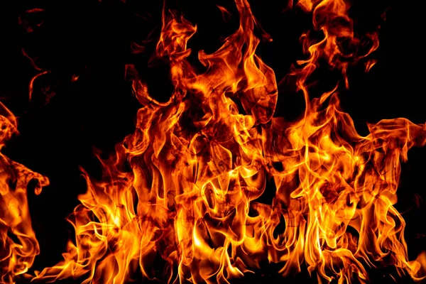 Ateş, yanan alev. Büyük yanan ateş.