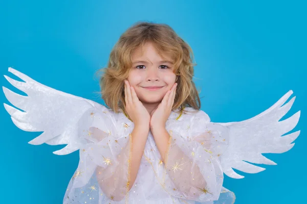Valentine Angel Little Cupid Child Kid Angel Angels Wings Isolated — Photo