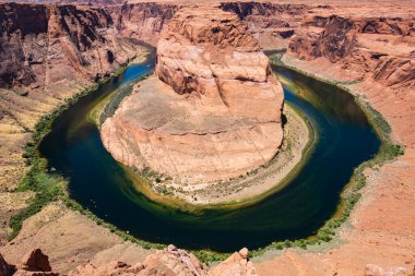 Horseshoe Bend and Colorado river on Arizona. Canyon national park. Nature landscape