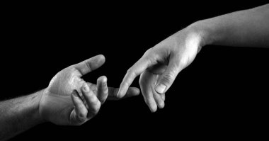 Yardım eli uzatıyorum. Yardım eli uzatıyorum. Dayanışma, şefkat ve yardım kampanyası