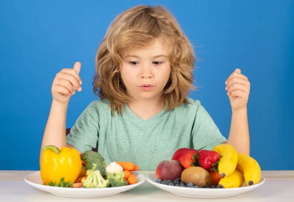 Groenten Fruit Voor Kinderen Gezond Eten Voor Kinderen — Stockfoto