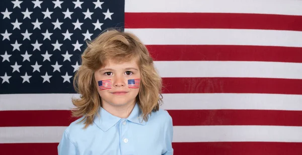 Amerikansk Flagga Kinden Självständighetsdagen Juli Begreppet Förenta Staterna Fjärde Juli — Stockfoto