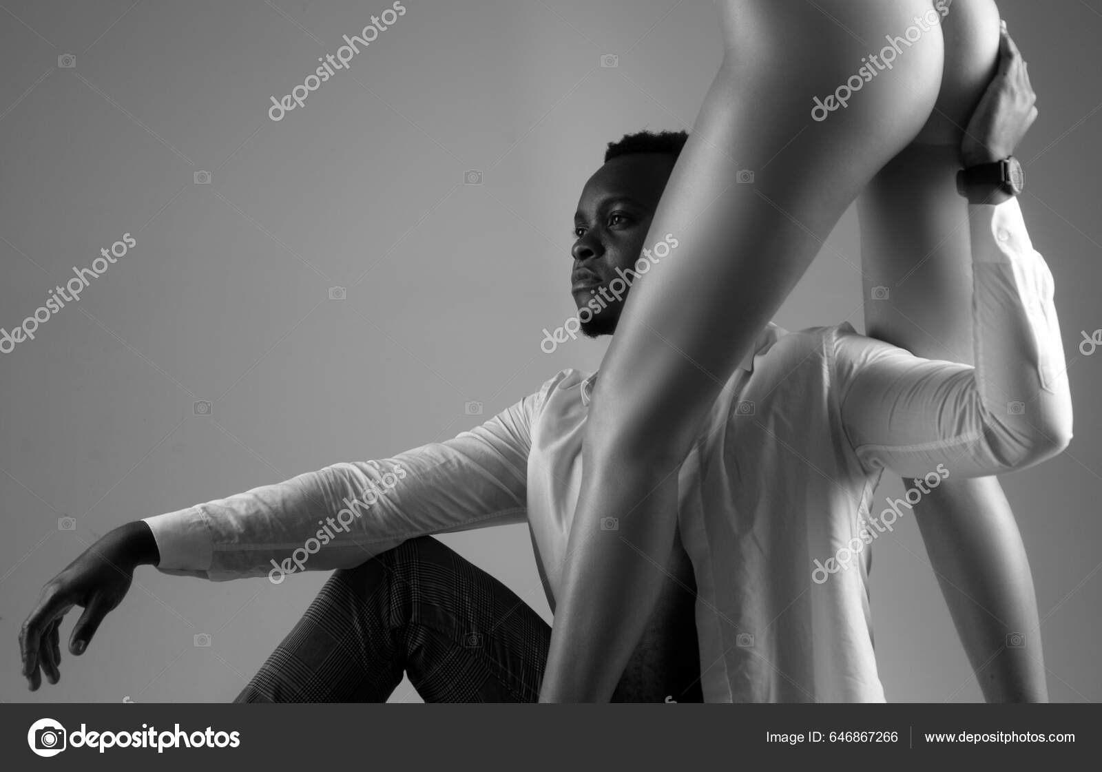 Passion Ans Love Interracial Sex Female Domination Concept Black Man Stock Photo by ©Tverdohlib 646867266
