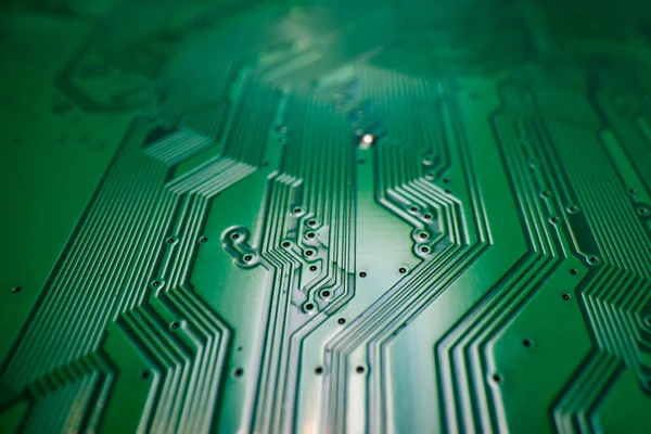 Technology Background High Tech Electronic Circuit Board Background Close Macro — Stock Photo, Image