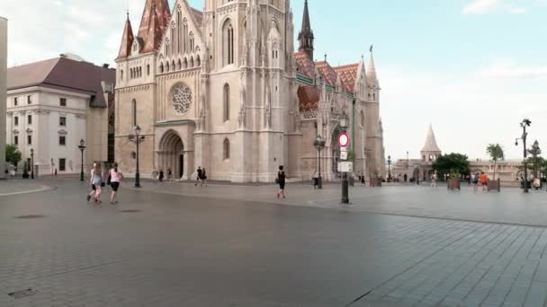 Budapest Hongrie Vue Aérienne Édifice Parlement Budapest Hongrie Paysage Urbain — Video