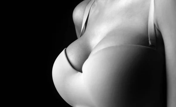 Women Large Breasts Breas Boobs Bra Sensual Tits Beautiful Slim — Stock Fotó