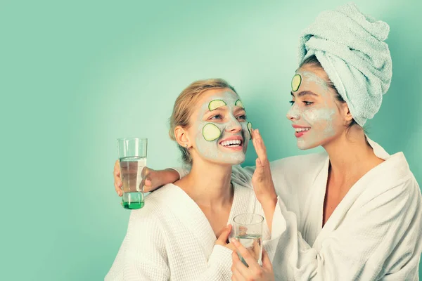 Age Mask Stay Beautiful Skin Care All Ages Women Having — Stock Photo, Image
