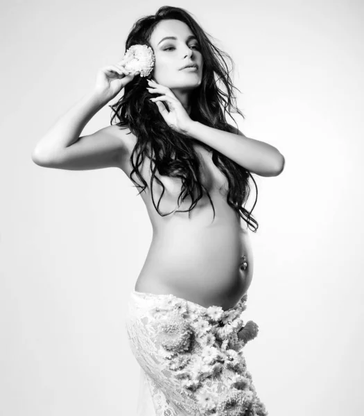 Gravidanza Preparazione Alla Maternità Aspettativa Nascita Vita Con Amore Futura — Foto Stock