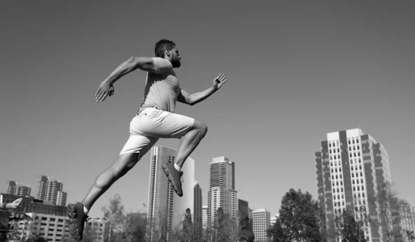 Voeten Van Atleten Die Rennen Het Stadspark Joggen Concept Buiten — Stockfoto