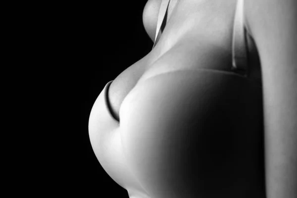 Модель Білизни Великими Грудьми Сексуальні Груди Цицьки Бюстгальтері Чуттєві Цицьки — стокове фото