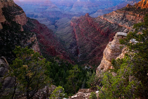 Krajina Grand Canyonu Panoramatický Výhled Národní Park Arizoně — Stock fotografie