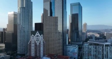 Los Angeles şehir merkezindeki gökyüzü. Los Angeles, Kaliforniya
