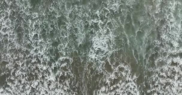 Air Laut Pusaran Pantai Dan Garis Pantai Yang Indah Tampilan — Stok Video